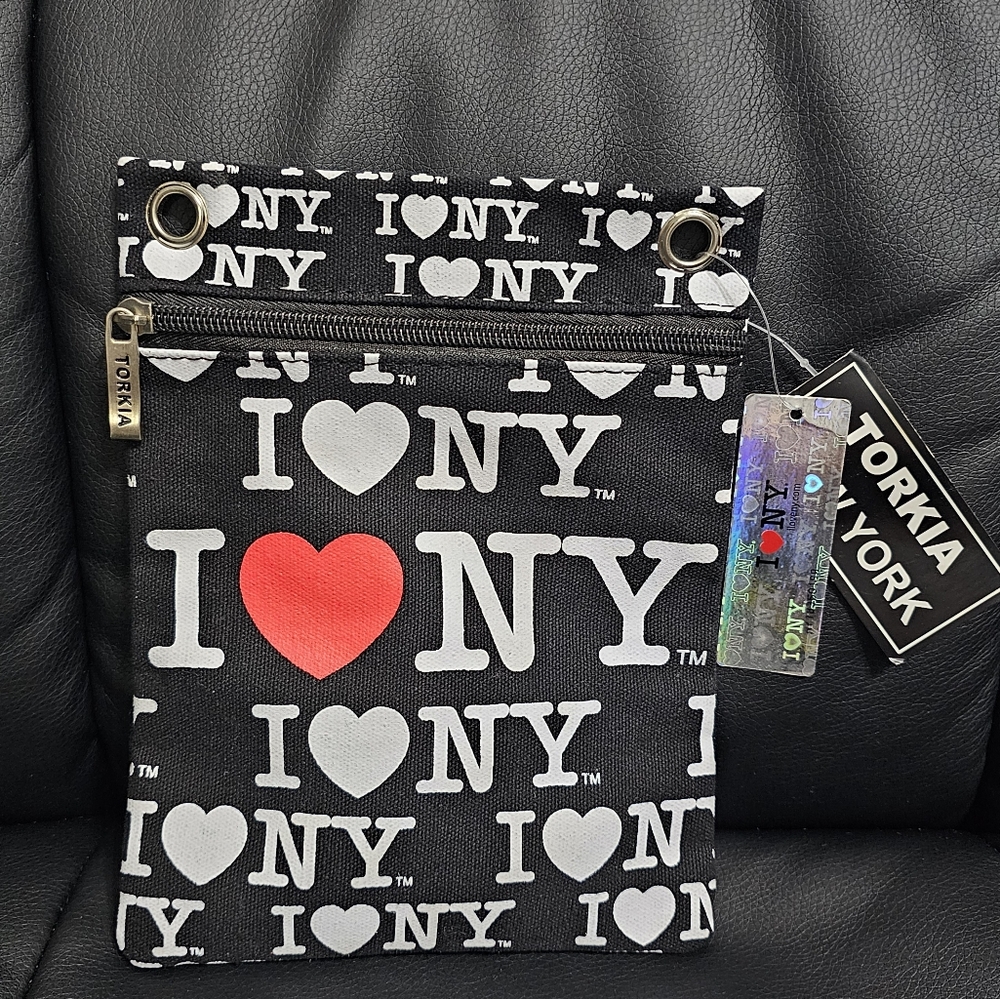 Torkia I Love NY Black Crossbody Bag